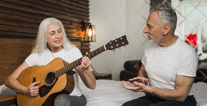 A música em benefício dos idosos